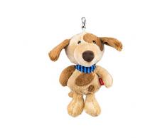 sigikid, Mädchen und Jungen, Mimimis Hund 20 cm, Kuscheltier mit Karabiner zum Anhängen, beige/braun, 42389