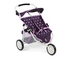 Bayer Chic 2000 697 71 Jogger, Zwillings-Puppenwagen, Stars lila