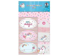 Ursus 28160099 - Geschenktüten Set Einhorn, für 6 Tüten