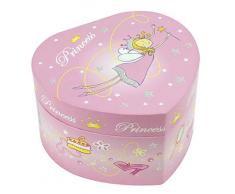 Trousselier - Prinzessin - Musikschmuckdose - Spieluhr - Ideales Geschenk für junge Mädchen - Musik Schubert Serenade - Farbe rosa