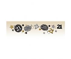 amscan 9900563 34 G Gold Celebration 21. Konfetti