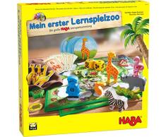 HABA 305173 - Mein erster Lernspielzoo, 10 Lernspiele zur Förderung von Konzentration, Zahlenverständnis, Tastsinn und Erkennen von Formen und Farben; Spiele ab 3 Jahren