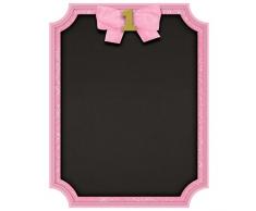 Amscan 241862 Kreidetafel 1. Geburtstag Mädchen, Sign Mdf Easel Gletter 1stbirthday Pink
