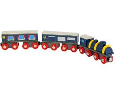 Small Foot 11236 Bahnhof-Set aus Holz, FSC 100%-Zertifiziert, Eisenbahn-Zubehör mit Magnetfunktion Spielzeug, Mehrfarbig