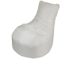 Heunec 746053 Sitzsack, Möbel, Sessel, Lehnensitzsack, Weiß, 120 l