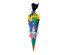 Ursus 9850024 - Schultüten Bastelset Ritter, 6-eckig, 68 cm, bunt