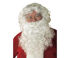 Rubie s Offizielles Santa Weihnachtsmann Bart und Perücke (Classic) Einheitsgröße für Erwachsene