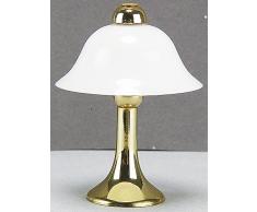 Kahlert Licht 10493 - Minipuppenzubehör - Tischlampe Messingfuß Kunststoffschirm