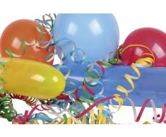 Riethmüller 6403 - Dekoset mit 25 Luftballons und 2 Rollen Luftschlangen