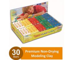 Unbekannt Jovi – Box, 30 Tabletten 50 g Knete Grundfarben, 6 x 5 Farben (70B)