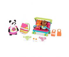 Lil Woodzeez WZ6538Z Animal Figurine Playset & Accessories-Babysitting Babysitter-Set mit Tierfiguren, Spielset und Zubehör, Multi
