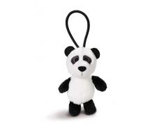 Nici 43613 Anhänger Panda mit elastischer Schlaufe, 8 cm, weiß/schwarz