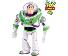 Mattel GGX30 - Toy Story 4 Buzz Lightyear mit Schild Actionfigur 17 cm, Spielzeug ab 3 Jahren
