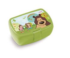 Nici 42957 Brotdose Bär Criz Lee und Igel Hedda und Henny, 17 x 12 x 6,8 cm, bunt