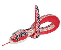 Wild Republic Plüsch Schlange, Snakesss, Kuscheltier, Plüschtier, Red Scales, 137 cm