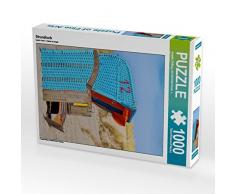 CALVENDO Puzzle Strandkorb 1000 Teile Lege-Größe 48 x 64 cm Foto-Puzzle Bild von Angela Dölling