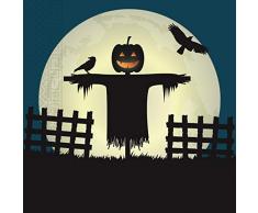Procos 90975 Servietten Halloween, 20 Stück, schwarz, blau, beige