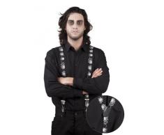 Boland BOL00589 Hosenträger für Halloween, Schwarz