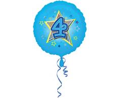 amscan Folienballon Blaue Sterne 4, 5