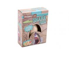 JohnToy 29603 Leuchten im Dunkeln Hai Ausgrabungs-Ei, 4-Fach Sortiert, Mehrfarbig