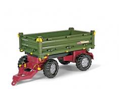 Rolly Toys 125005 - rollyMulti Trailer für Trettraktoren (für Kinder von 3 - 10 Jahre, Dreiseitenkipper)
