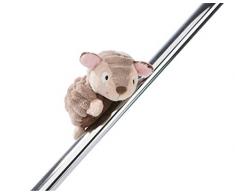 Nici 45250 Gürteltier Armin 12cm MagNICI, Flauschiges Plüschtier mit Magnet, grau/braun