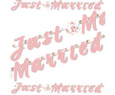 Folat 3m Partykette * JUST Married * als Deko für eine Hochzeit // Vermählun