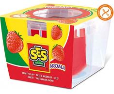 SES Creative 00412 - Knete Erdbeerduft, 90 g, Rot