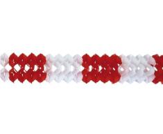Riethmueller 2947 - Girlande, 16 cm x 10 m, schwer entflammbar, rot/weiÃŸ