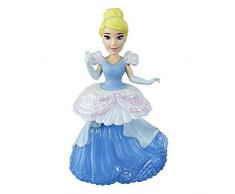 Disney Prinzessin Cinderella Puppe zum Sammeln mit glitzerndem, blau-weißem Klip-Kleid, Königliche Klips Spielzeug für Kinder ab 3 Jahren