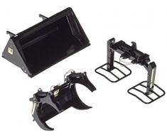 Wiking 7385 - Frontlader Werkzeuge Set A, schwarz