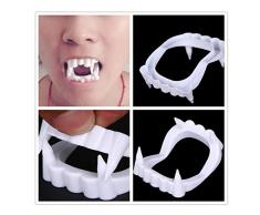 Gifts 4 All Occasions Limited SHATCHI-1141 Shatchi-Pack mit 12 Vampirzähnen Dracula-Zähnchen, Gruselfarbe, Halloween, Erwachsene, Kinder, Partytüten, Kostümzubehör