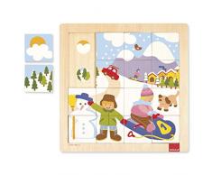 Jumbo D53088 - Holzpuzzle Winter, 16 Teile