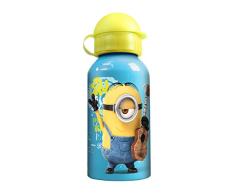 p:os 24154 Minions Trinkflasche, Aluminium, 400 ml