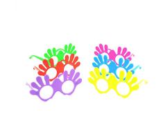 Gifts 4 All Occasions Limited SHATCHI-90 12 Brille High Five Kostümparty-Tütenfüller Weihnachtsstrumpf Geschenke, mehrfarbig