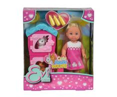 Simba 105733065 Evi Love Puppe mit Hasenstall, Multi