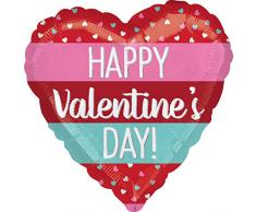 Amscan 3643401 Folienballon Happy Valentine´s Day