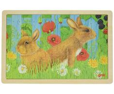 Goki 57484 Unsere Kaninchen im Garten Puzzle