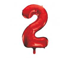 Unique Party Folienballon im Zahlen-Design, groß, 86,4 cm