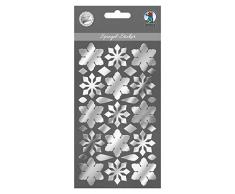 Spiegel Sticker, Eiskristalle, aus Acrylglas, selbstklebend