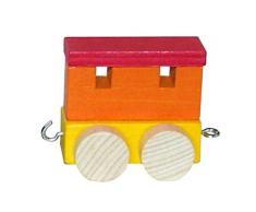 Hess Holzspielzeug 00451 - Waggon für Geburtstagszug, 5 cm, bunt