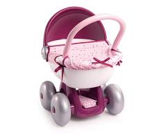 Smoby 220348 Baby Nurse Puppenwagen, für Kinder ab 18 Monaten, Rosa, Lila