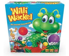 Goliath 30960 Willi Wackel | Rappel Zappel lustiges Aktions-Spiel | tanzender Tausendfüßler als Geschicklichkeits-Spiel | kindgerechtes Mehrspieler-Spiel ab 4 Jahren | Kinder Spielzeug mit witziger Musik