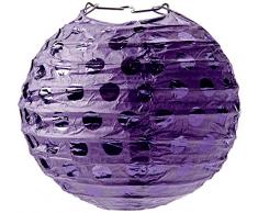 Amscan International 249000–106 12 cm Hot Prägung Lila Papier Laternen