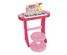 Bontempi 13 3671 Elektronik-Keyboard mit 31 Tasten, inkl. Mikrofon und Hocker