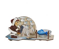 Hobaku H. Kuhnert 17 x 8 x 8 Zentimeter Do it Yourself Eskimo Teelichthalter Kit
