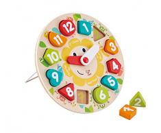 Hape E1622 Steckpuzzle Uhr, Multi