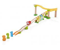 HABA 304803 - Kullerbü - Kugelbahn Zahlen- und Farbenrallye, Holzkugelbahn mit Lerneffekt, schult Farben- und Zahlenverständnis, Motorikspielzeug ab 2 Jahren