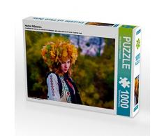 CALVENDO Puzzle Herbst Mädchen. 1000 Teile Lege-Größe 64 x 48 cm Foto-Puzzle Bild von Yulia Schweizer Photografie