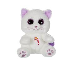 Gipsy Candy Pets 70870 Plüsch-Katze, Weiß / Lila, 25 cm